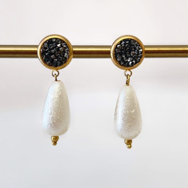 Aretes Cuarzo y gota