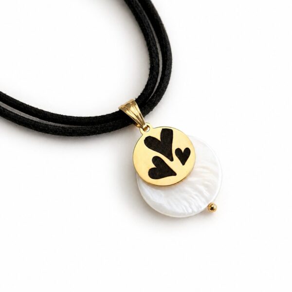 Collar grabado 3corazones